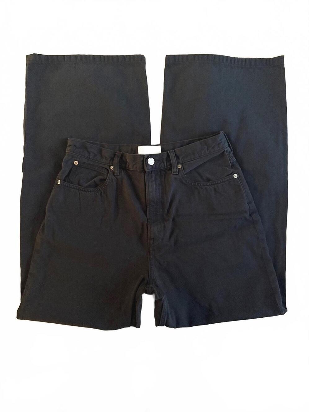 Washed Black Everlane The Baggy Jean Size 30 Regular #capsule #basics #wideleg
